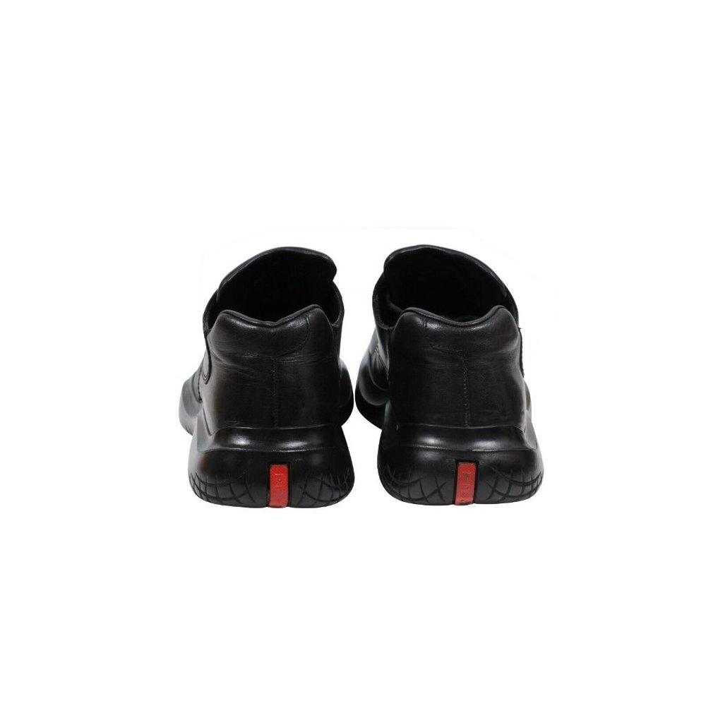 Prada Men Vintage Chunky Derby 7.5 UK8.5 Black Leather AW99 Square Toe Platform - Picture 6 of 11